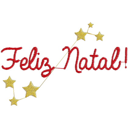 Matriz de Bordado Feliz Natal 1